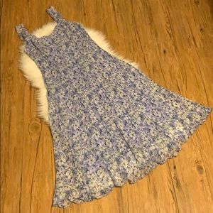 Connected Apparel Floral Chiffon Dress